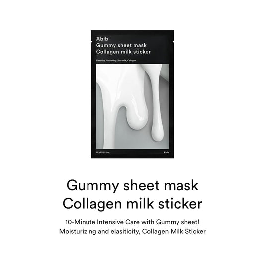 Abib Gummy Sheet Mask Collagen Milk Sticker (10 pack)