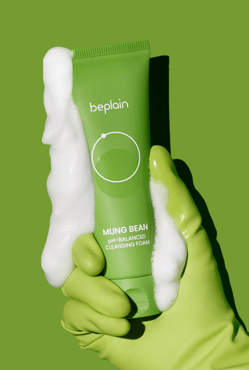Beplain Mung Bean pH Cleansing Foam bottle – LE AURA Kuwait