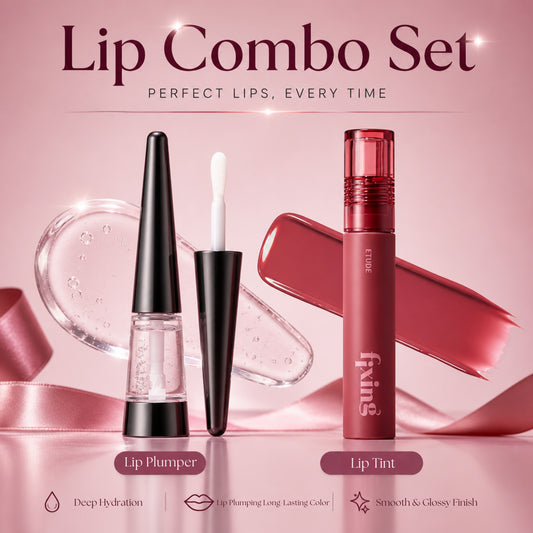 VT Lip Plumper & Etude Fixing Tint #20 Pink Fig