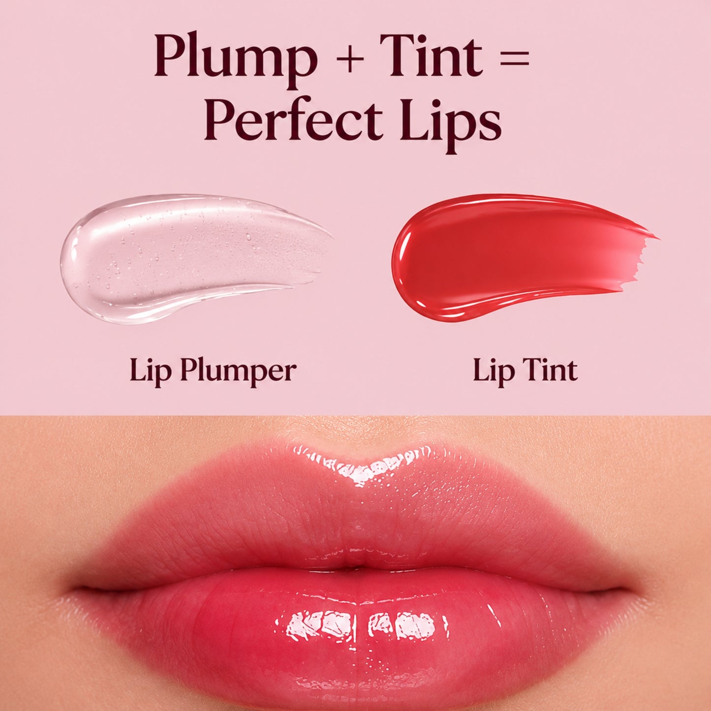 VT Lip Plumper & Etude Fixing Tint #20 Pink Fig