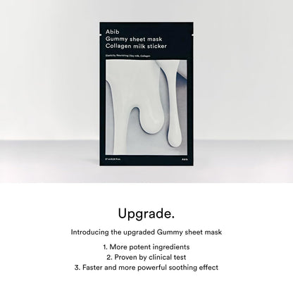 Abib Gummy Sheet Mask Collagen Milk Sticker (10 pack)