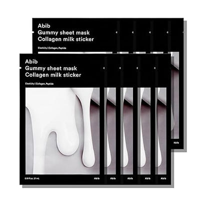 Abib Gummy Sheet Mask Collagen Milk Sticker (10 pack)