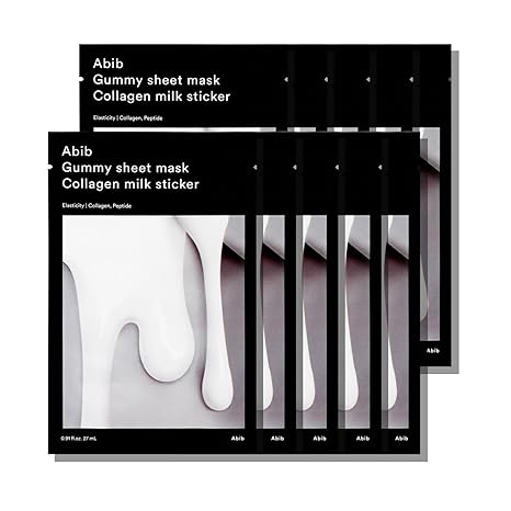 Abib Gummy Sheet Mask Collagen Milk Sticker (10 pack)