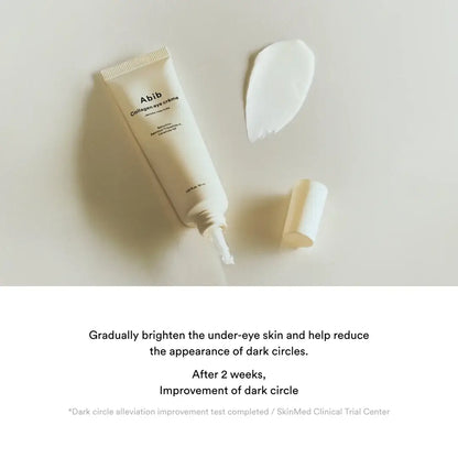 Abib Collagen Jericho Eye Cream with creamy texture – nourishing under-eye cream for sensitive skin