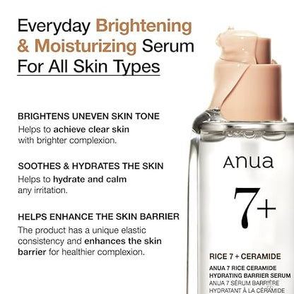 Anua 7 rice ceramide hydrating barrier serum 50ml
