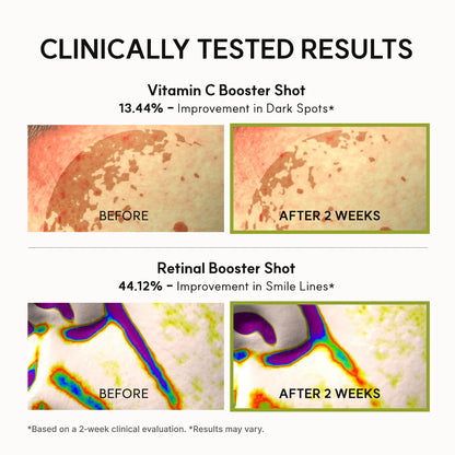 ARENCIA VITAMIN C + RETINAL BOOSTER SHOT BUNDLE  30ML