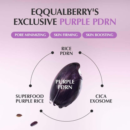 Eqqualberry PDRN serum dropper for pore tightening, redness soothing, and skin texture improvement