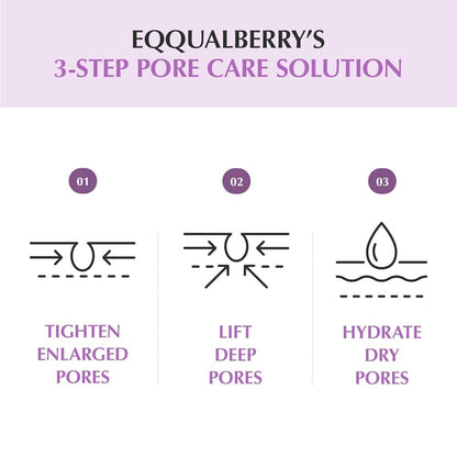 Eqqualberry Purple PDRN Pore Minimizing Serum, Korean skincare for minimizing pores and repairing the skin barrier