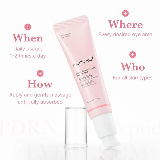 Korean anti-aging eye cream with peptides and PDRN for youthful eyes – Medicube Kuwait