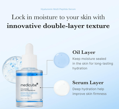 سيروم ميديكيوب الهيالورونيك والبيبتيد – ترطيب عميق ومكافحة علامات التقدم في السن في الكويت